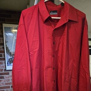 Mens Red Dress Shirt